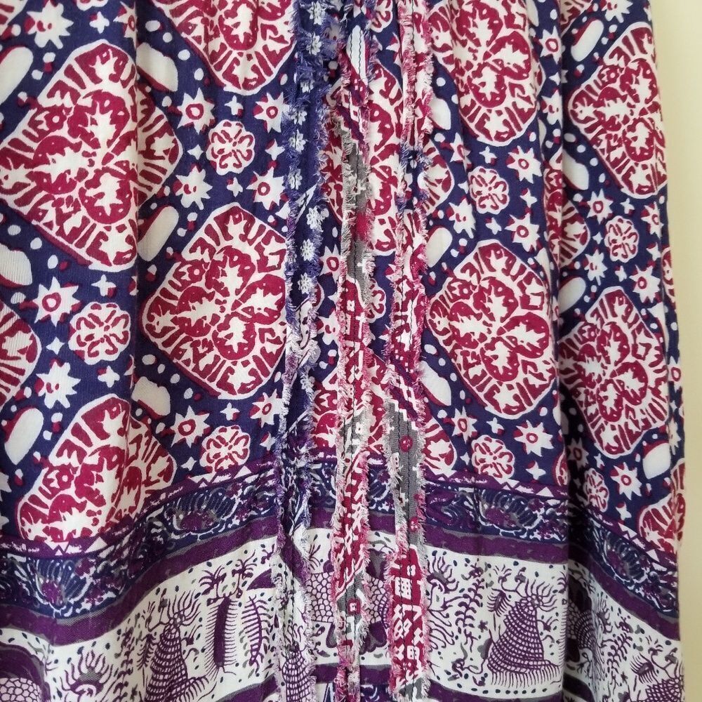 Anthropologie x Tiny Santa Clara Purple Patterned Striped Fish tank top size xs‎ - Picture 5 of 5